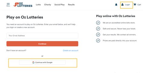 How to use Google Sign in on your Oz Lotteries account.